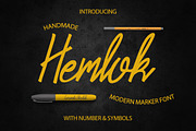 Hemlok Script Marker, a Script Font by JosephaStone (Thumbnail 1 of 6)