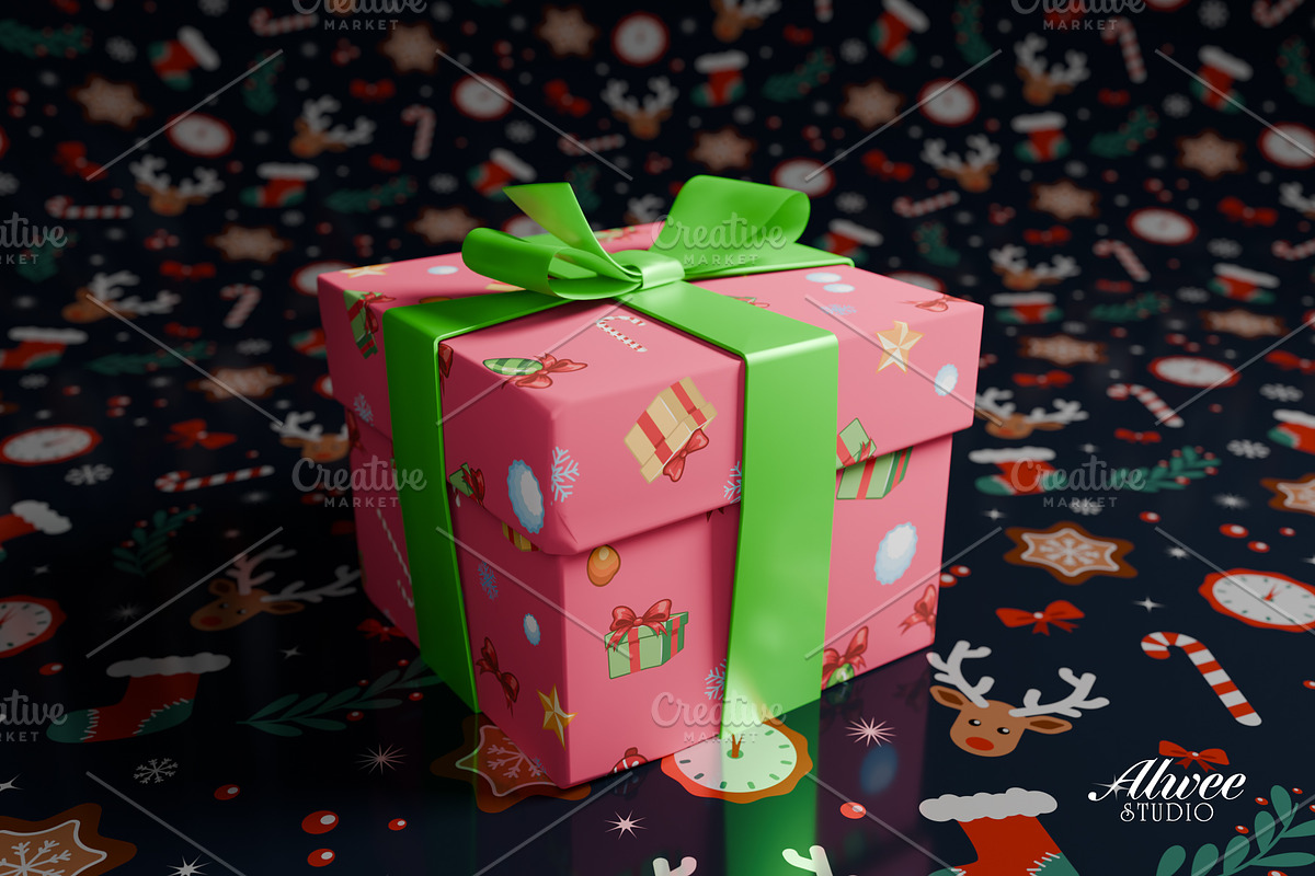 Christmas Seamless Pattern Bundle, a Pattern Graphic by Alwee Studio (Photo 4 of 9)