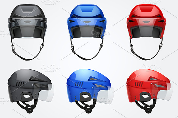 Classic Vector Hockey Helmet Set preview 4