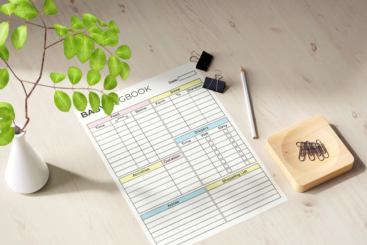 Editable Baby Daily Log | Baby Care, a Print Template by Graphicsnext (Photo 6 of 7)