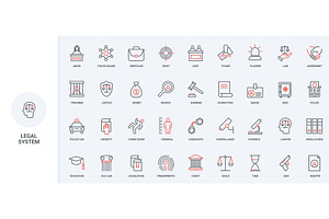 Law legal document regulation icons, an Object Illustration by Lemberg Vector