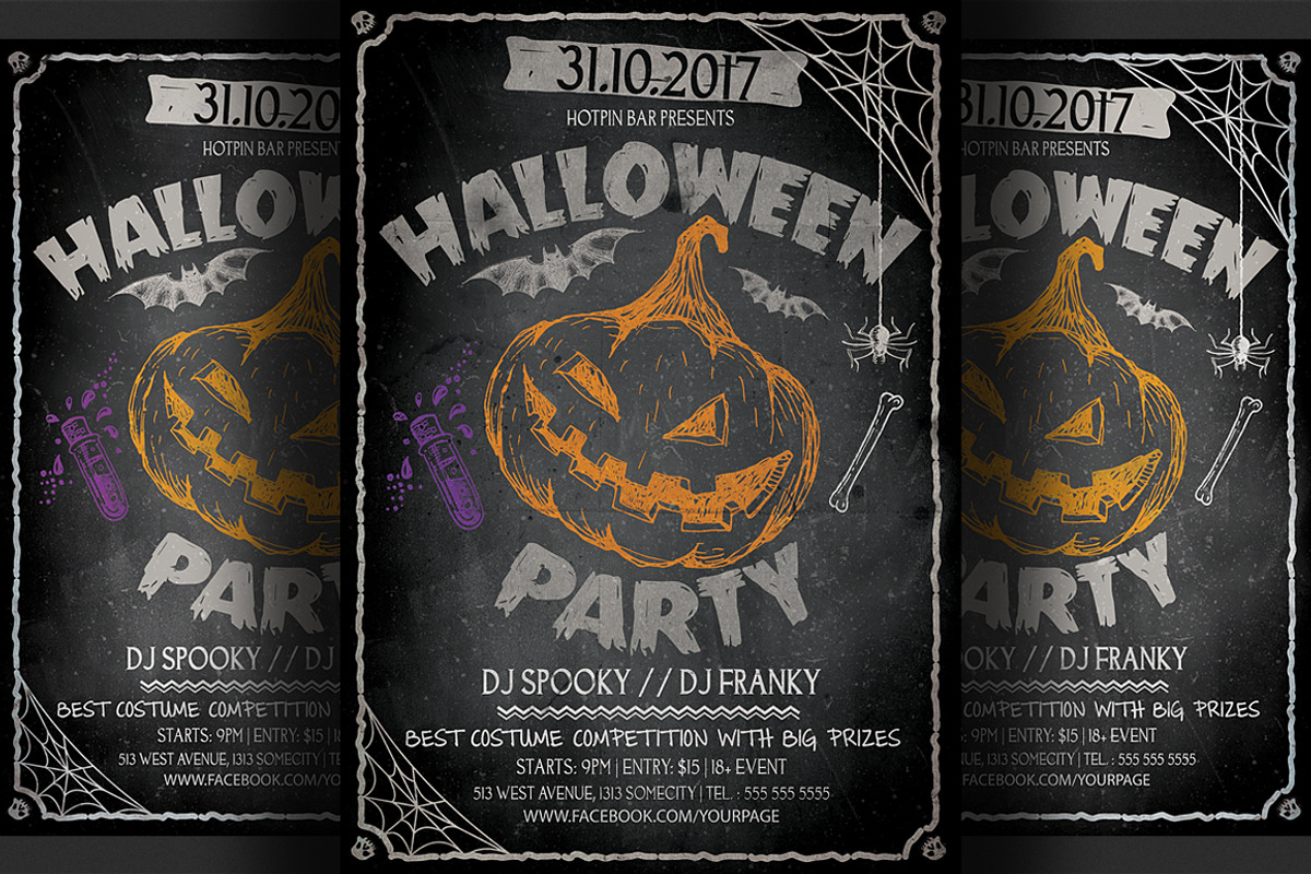 Halloween Flyer Template, a Flyer Template by Hotpin