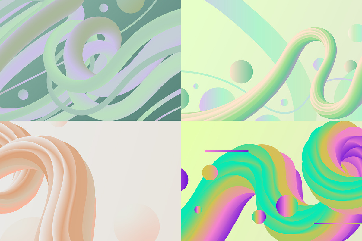 Colorful 3D Gradient Backgrounds, a Background Graphic by Léo Alexandre (Photo 8 of 14)