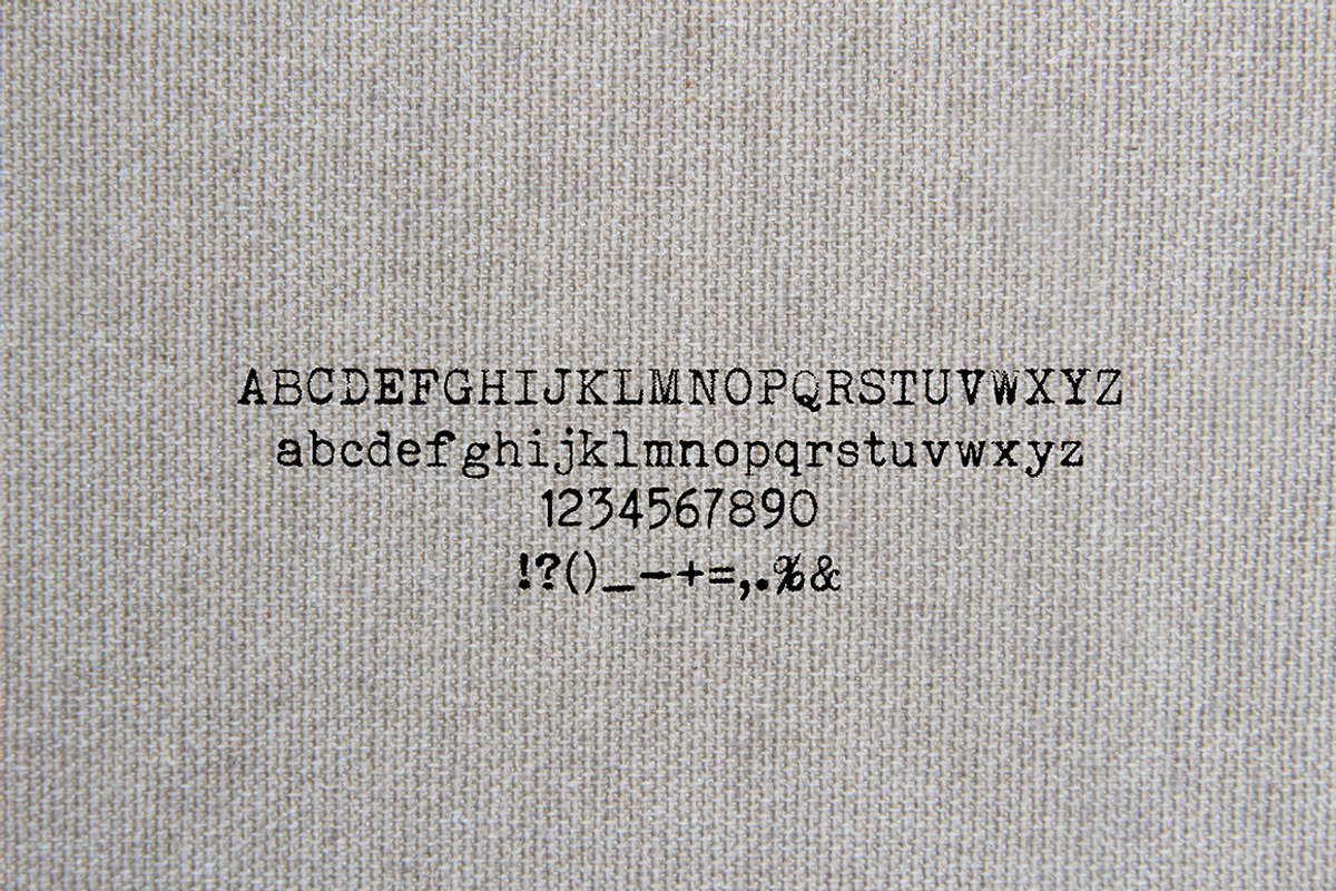 Typewriter font, a Sans Serif Font by vetre.antanaviciute (Photo 4 of 4)