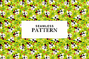 Green Hand drawn Pattern with Cows, a Pattern Graphic by Art's and patterns (Thumbnail 1 of 3)