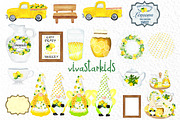 Lemon decor Clipart Lemon tree, a Decorative Illustration by vivastarkids (Thumbnail 3 of 7)