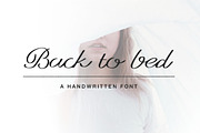 (25% OFF) Back to Bed Font, a Script Font by Poppy + Co (Thumbnail 1 of 4)