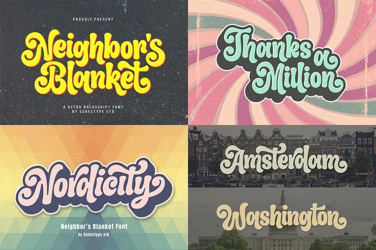 Modern Vintage - Font Bundle, a Script Font by Subectype Studio (Photo 2 of 9)