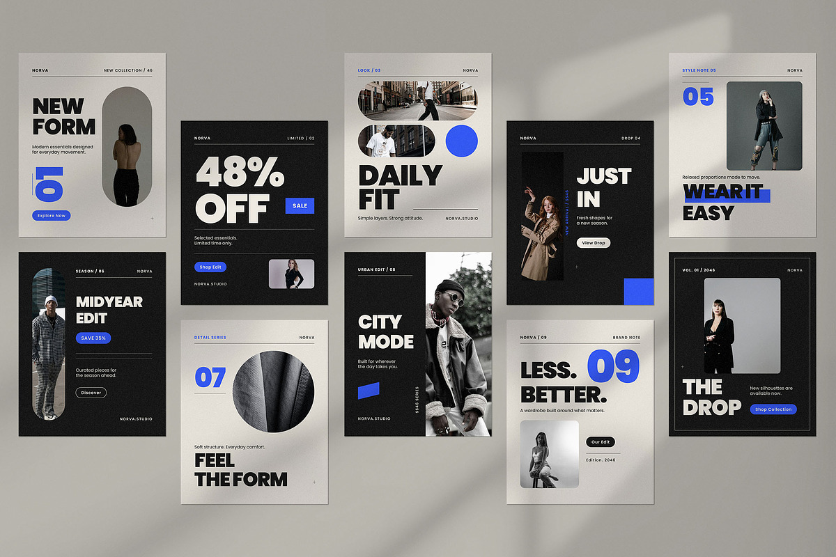 Fashion Social Media Pack, a Social Media Template by Pitchlook.Studio (Photo 2 of 3)