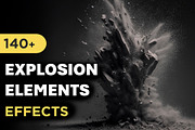140+ Explosions Overlays Effects, an Object Graphic by Mikel Blazgad (Thumbnail 1 of 8)
