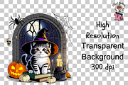 Halloween Cat PNG Bundle, a Graphic by Rina Akther (Thumbnail 11 of 11)