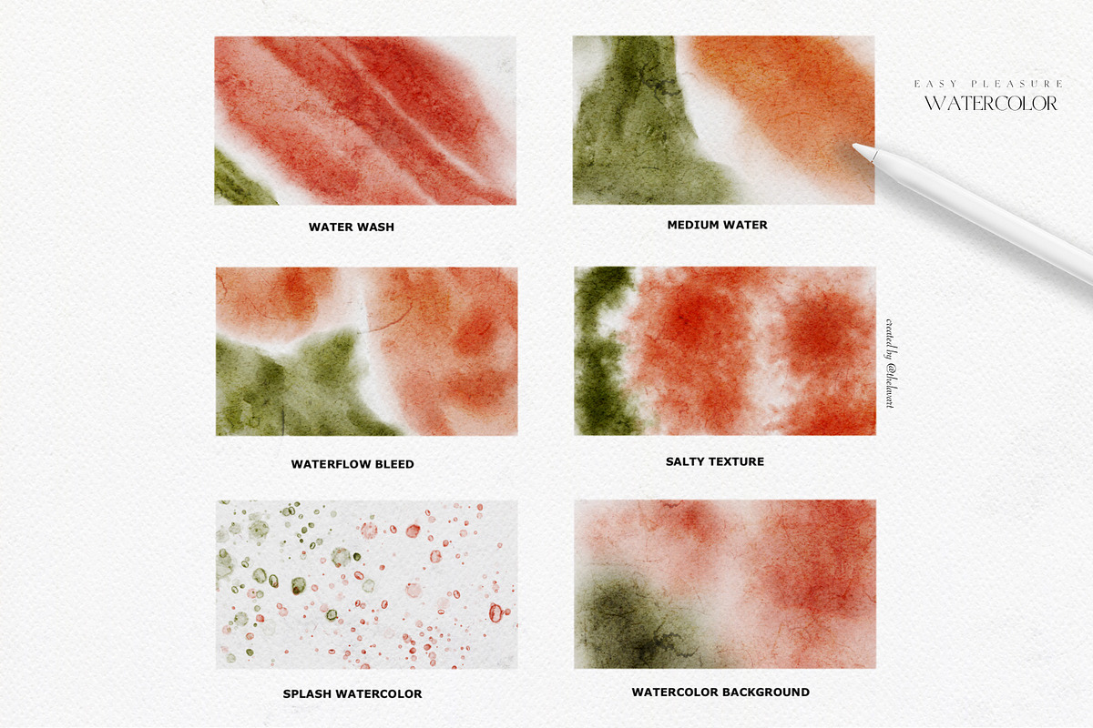 Easy Watercolor Studio for Procreate, a Brush Add-On by Liquid Amethyst Art (Photo 7 of 12)