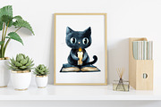 Watercolor Halloween Vibes Clipart, an Illustration by Canvas Craft (Thumbnail 6 of 8)