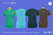 AA 2101 - Womens blank t-shirt set, a Shirt Mockup by Clothing Templates (Thumbnail 3 of 3)
