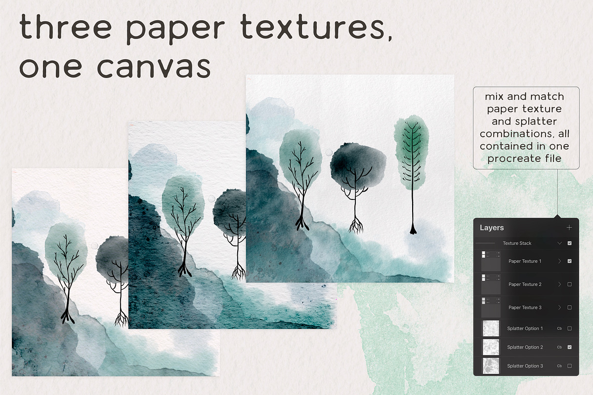 Ink & Watercolor Procreate Brushes, a Brush Add-On by Wooly Pronto (Photo 7 of 9)