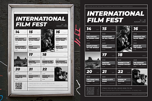 Film Festival Event Poster Template