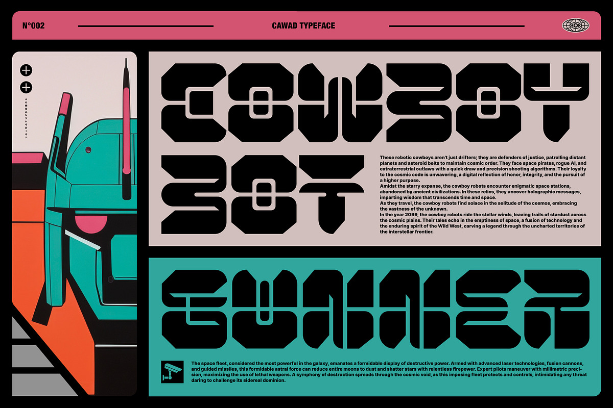 Cawad Display Typeface, a Sans Serif Font by God Control (Photo 5 of 6)
