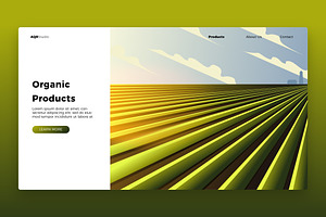 Farm - Banner & Landing Page