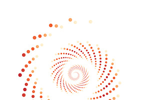 Abstract dotted spiral vortex
