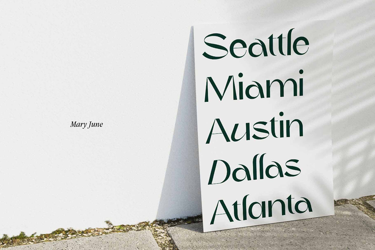 Mary June - A Modern Contrast Sans, a Sans Serif Font by StudioinBry (Photo 6 of 12)