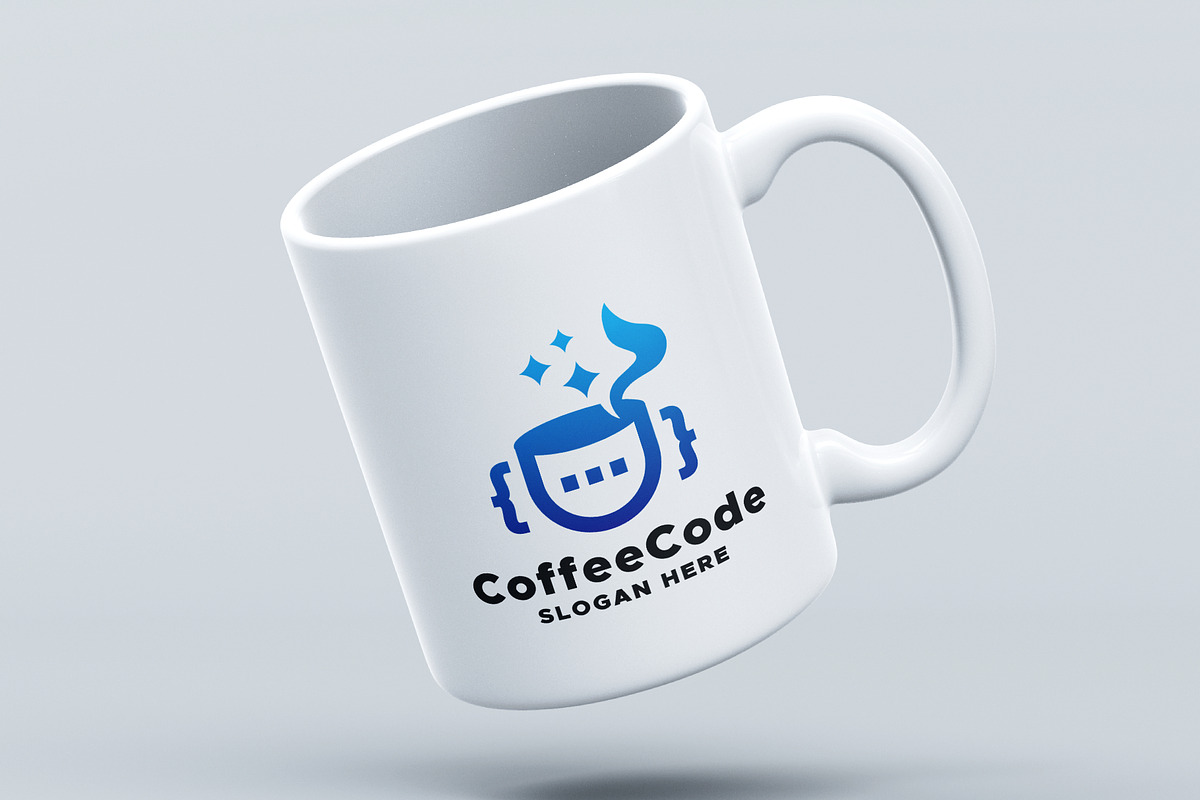 Coffee Code Programming Logo, a Branding & Logo Template by Design_Planet