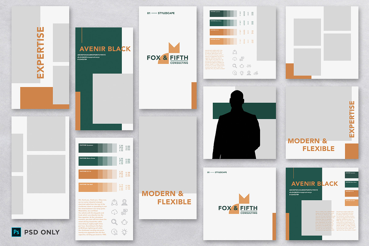 Stylescape / Moodboard Template, a Product Mockup by Andre28