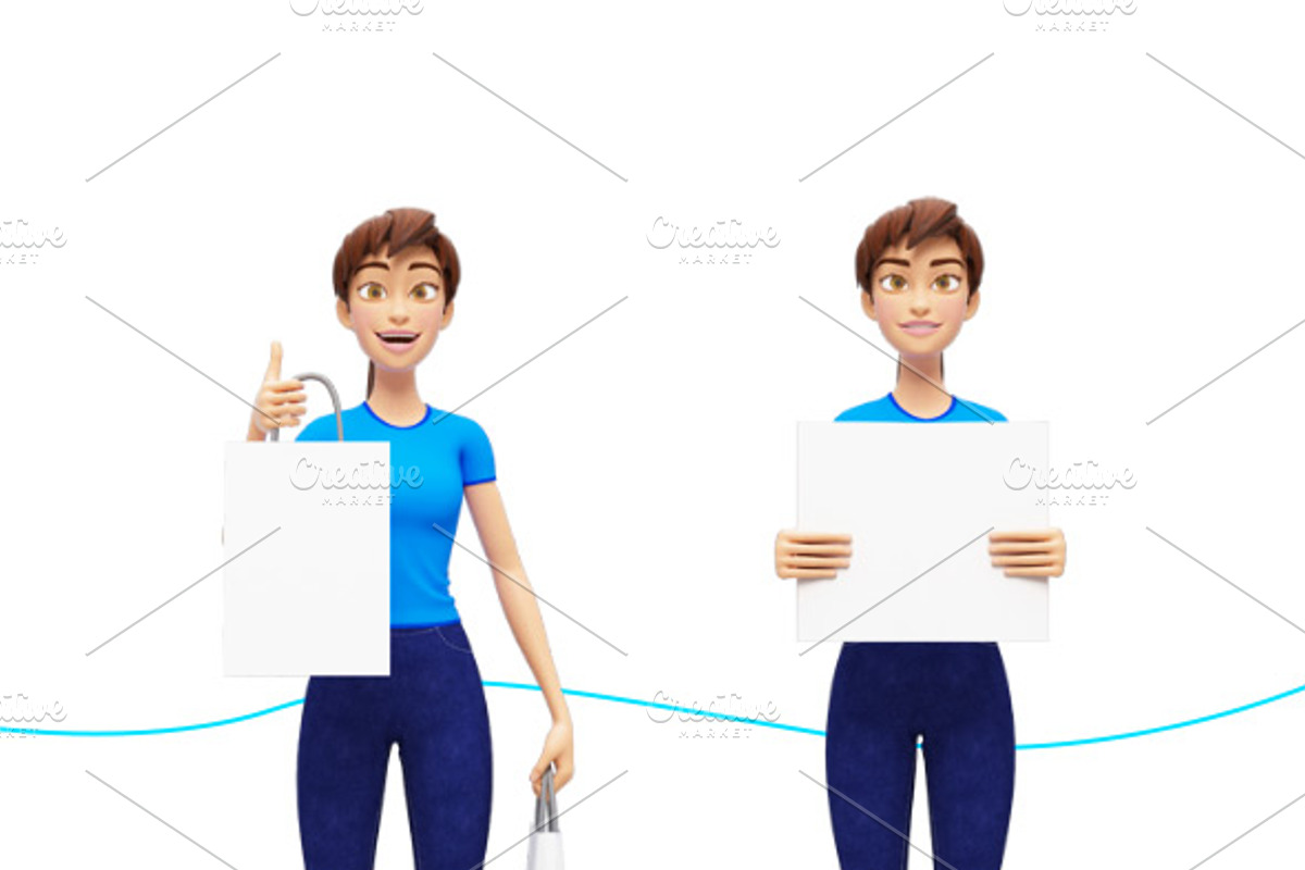35 Jenny 3D Product Promo Mock-Ups, an iPad Mockup by Oleg Ribar (Photo 13 of 29)