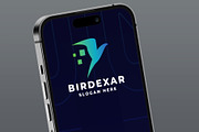 Abstract Digital Bird in Flight Logo, a Branding & Logo Template by Design_Planet (Thumbnail 2 of 3)