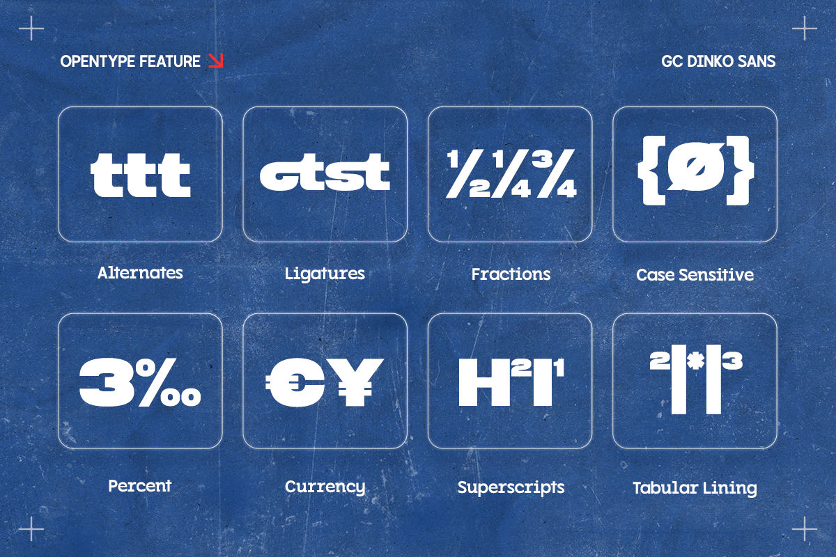 GC DINKO - Bold Sans, a Sans Serif Font by Glyphonic (Photo 15 of 15)