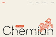 Chemian Stamp, a Sans Serif Font by Craft Supply Co. (Thumbnail 1 of 8)