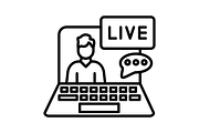 Live Line Icon, an Outline Icon by Pexelpy (Thumbnail 2 of 2)