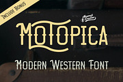 Motopica - Modern Vintage Retro Font, a Sans Serif Font by Anomali Creatype (Thumbnail 1 of 19)