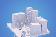 Low Poly City Block, an Architecture 3D Model by 3DGeeq (Thumbnail 4 of 8)