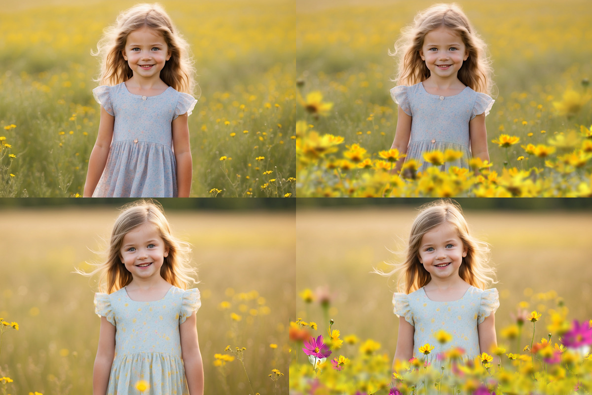 Flower Meadow Overlays, an Object Graphic by DreamyOverlay (Photo 4 of 5)