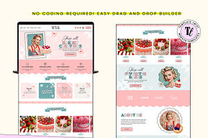 Pink Bakery Squarespace Website