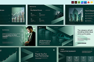 Finance Banking Presentation Templat, a Presentation Template by BrandPacks
