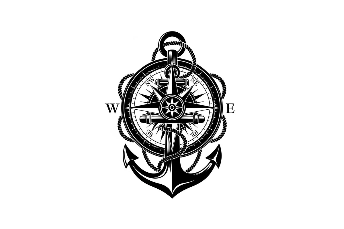 Nautical Anchor Compass Bundle, an Illustration by Creativeshirt (Photo 12 of 31)