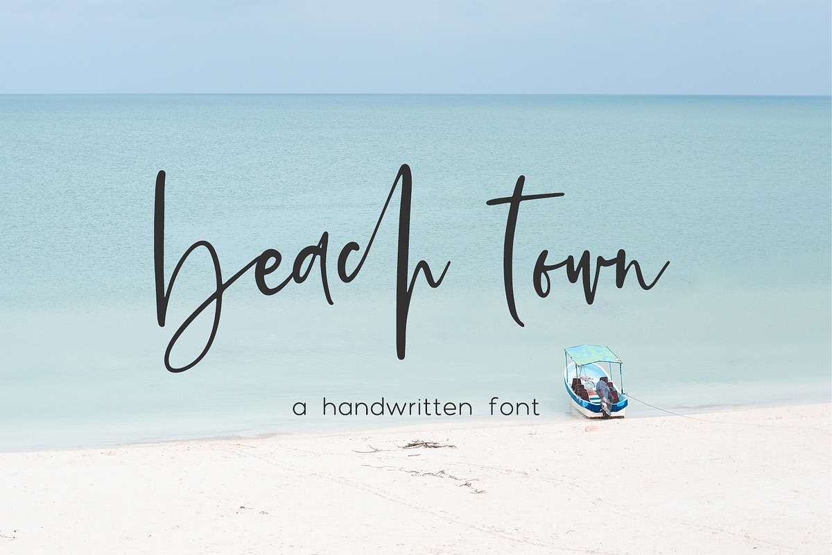 Beach Town - Handwritten Font, a Script Font by Beck McCormick (Photo 11 of 11)