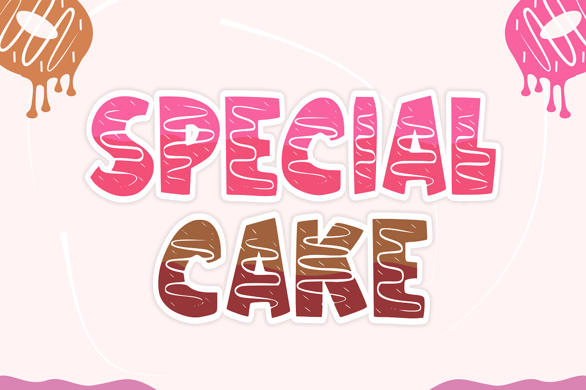 Sweet Donut - Cartoon Font Types, a Font by KiddoGlyphs Studio (Photo 3 of 3)
