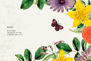 Antique flowers illustrations, an Illustration by AS Studio (Thumbnail 2 of 8)