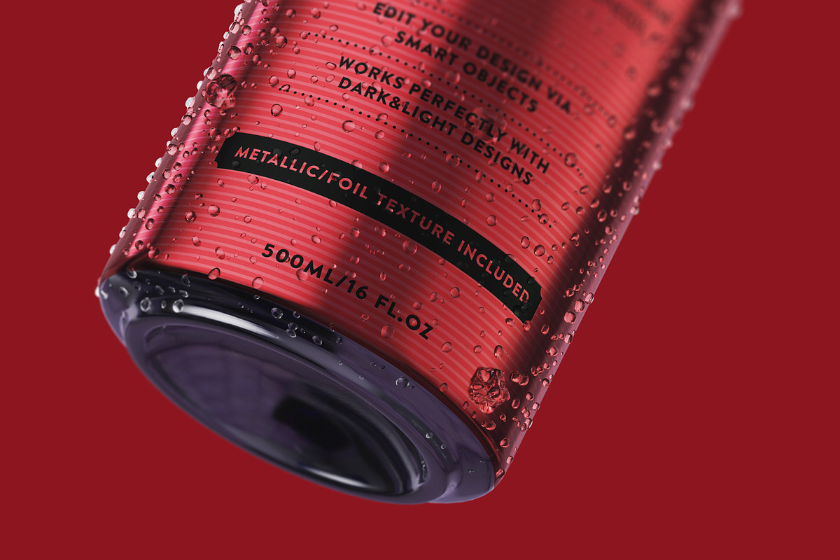 500ML CAN MOCKUP, a Product Mockup by HexenDesigns (Photo 6 of 9)