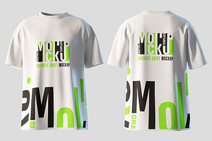 Oversize T-Shirt Mockup Sets, a Shirt Mockup by Artnivora.Std