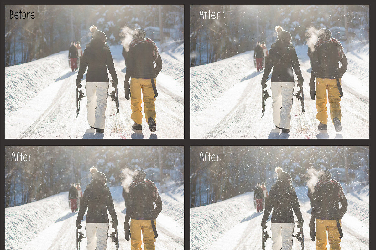 Natural Snow Overlays, a Layer Style Add-On by MixPixBox (Photo 4 of 9)