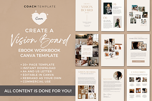 Vision Board EBook Template Canva