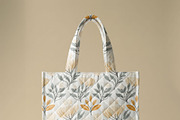 Quilted Tote Bag Mockup PSD, a Product Mockup by 1001 mockups (Thumbnail 5 of 10)