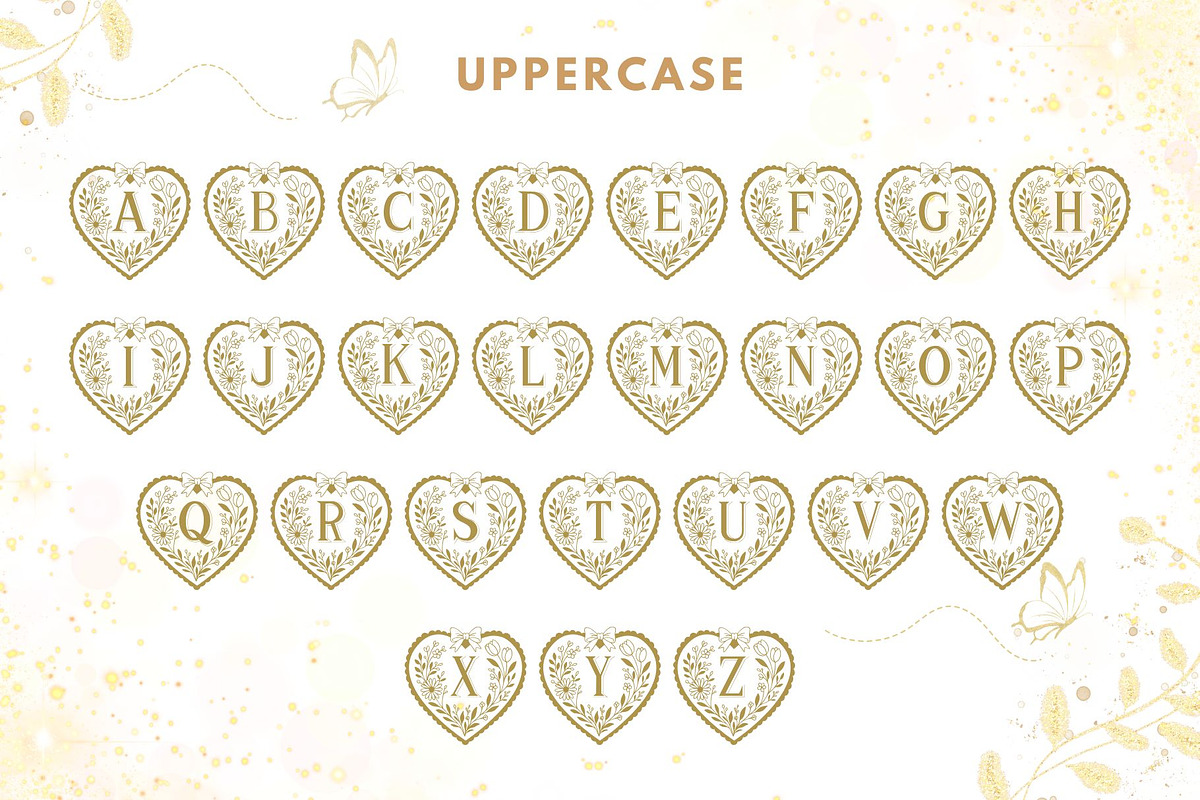 Amoura - Floral Monogram Font, a Symbol Font by AnningArts (Photo 6 of 7)