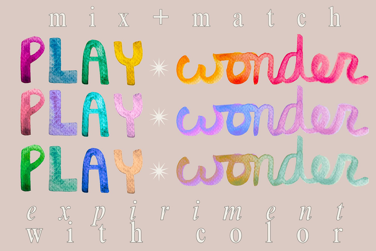 Watercolor Words Clip Art Words, a Decorative Illustration by Eryn Rose Design (Photo 5 of 13)