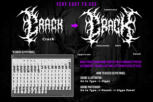 AZAROX DEATH METAL FONT