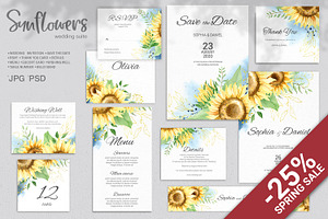 SALE. Sunflower Wedding Suite
