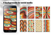 Retro Autumn - Magic Mushrooms, an Object Graphic by Sofico (Thumbnail 13 of 18)